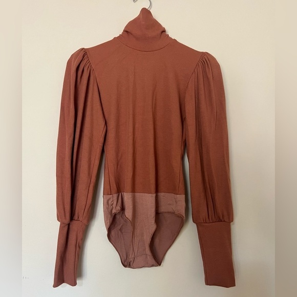 Rachel Pally Luxe Rib Eloise Bodysuit in Brass XS NWOT - Picture 5 of 12